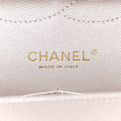 Chanel Iridescent Caviar Quilted Jumbo Double Flap Beige 5 of 18