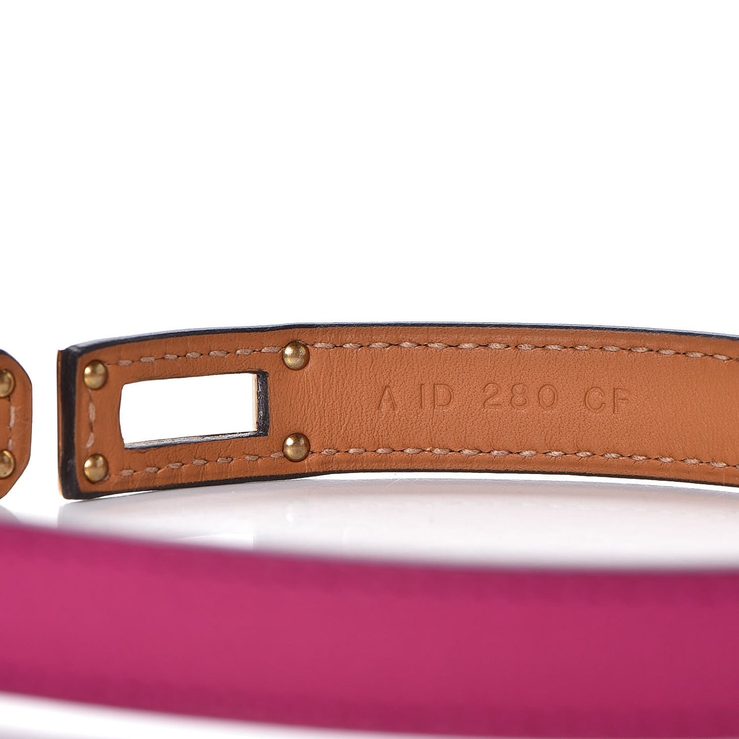 Swift Kelly Double Tour Bracelet T2 Rose Pourpre