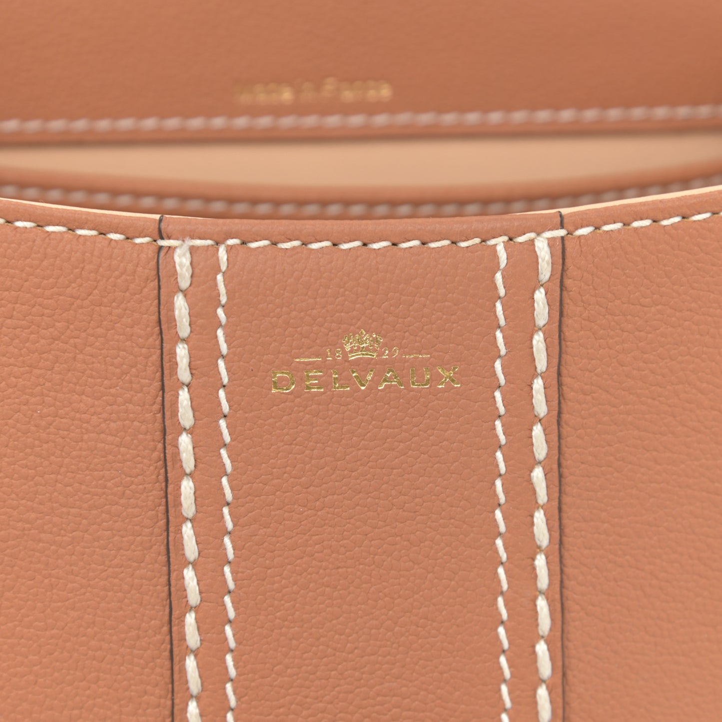 Grained Rodeo Calfskin Surpique Mini Brillant Satchel Vegetal Ivory