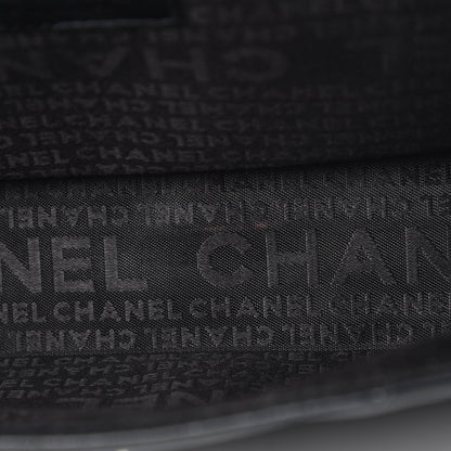 Chanel Calfskin Chocolate Bar Quilted Accordion Flap Black 9 of 12
