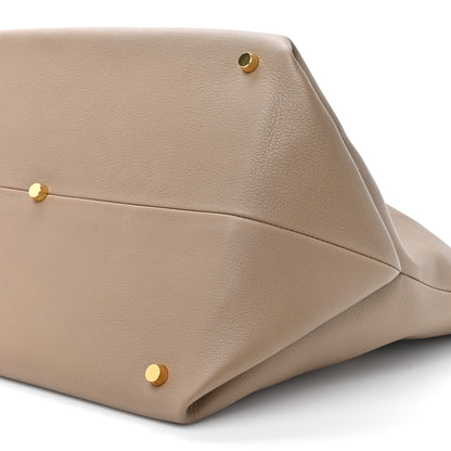 Khaite Pebbled Calfskin Medium Amelia Tote Taupe 9 of 10