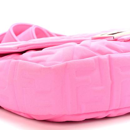 Fendi Lycra FF 1974 Embossed Baguette Rosa Fluo 7 of 8