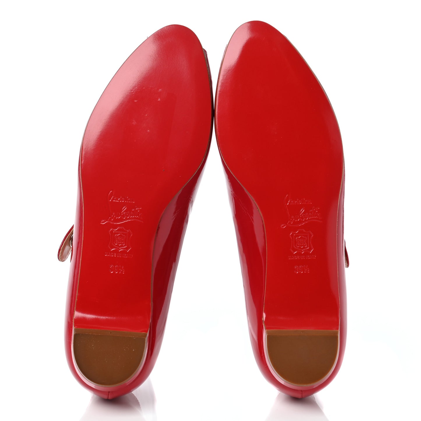 Patent Ioma Flat 39.5 Red Chic