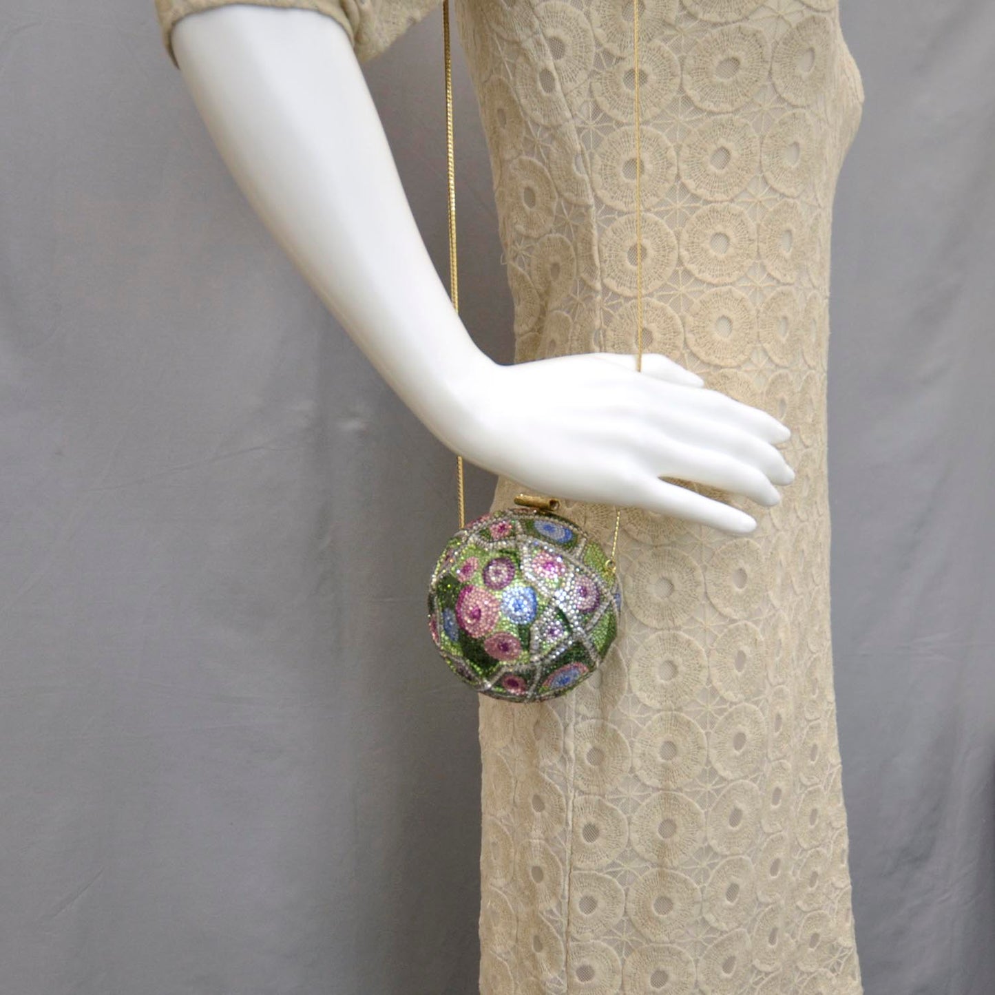 Swarovski Crystal Minaudiere Clutch Bag