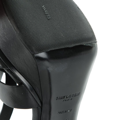 Saint Laurent Calfskin Tribute 75 Platform Sandals 38.5 Black 7 of 8