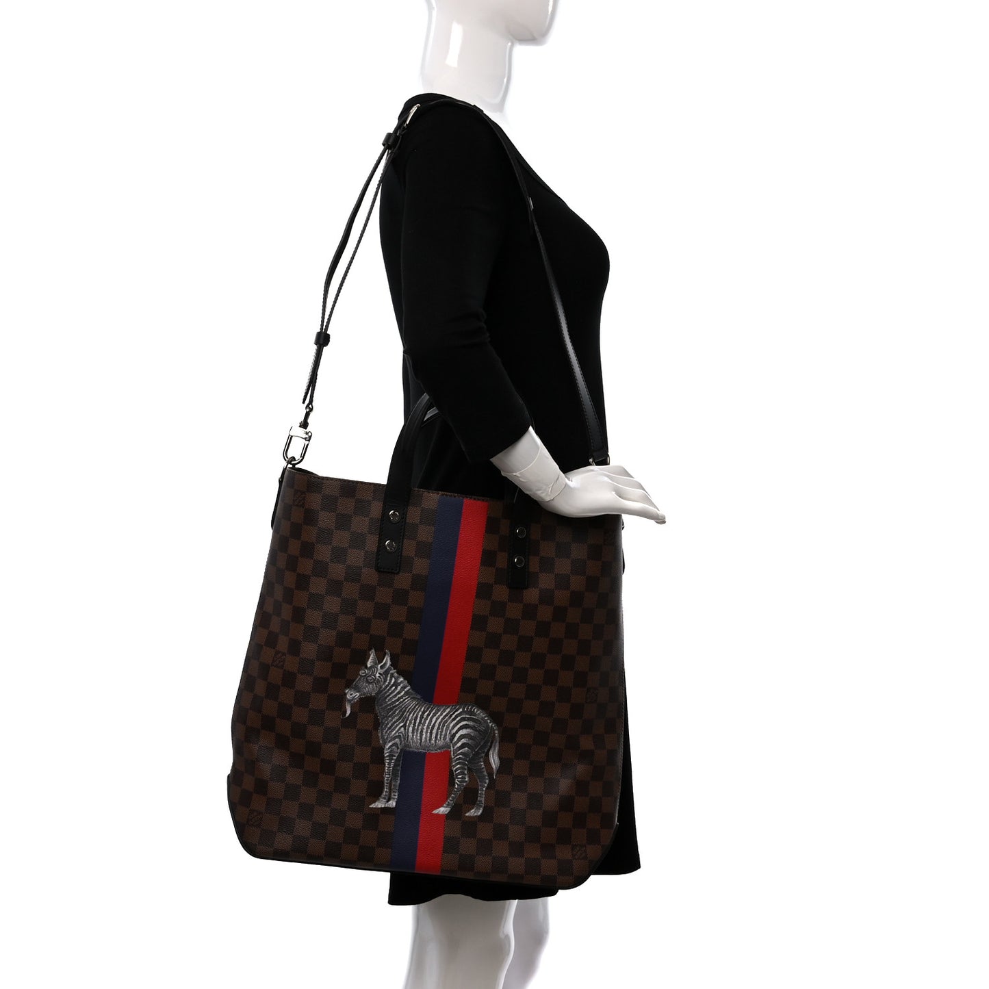 Savane Damier Ebene Zebra Atlas Tote