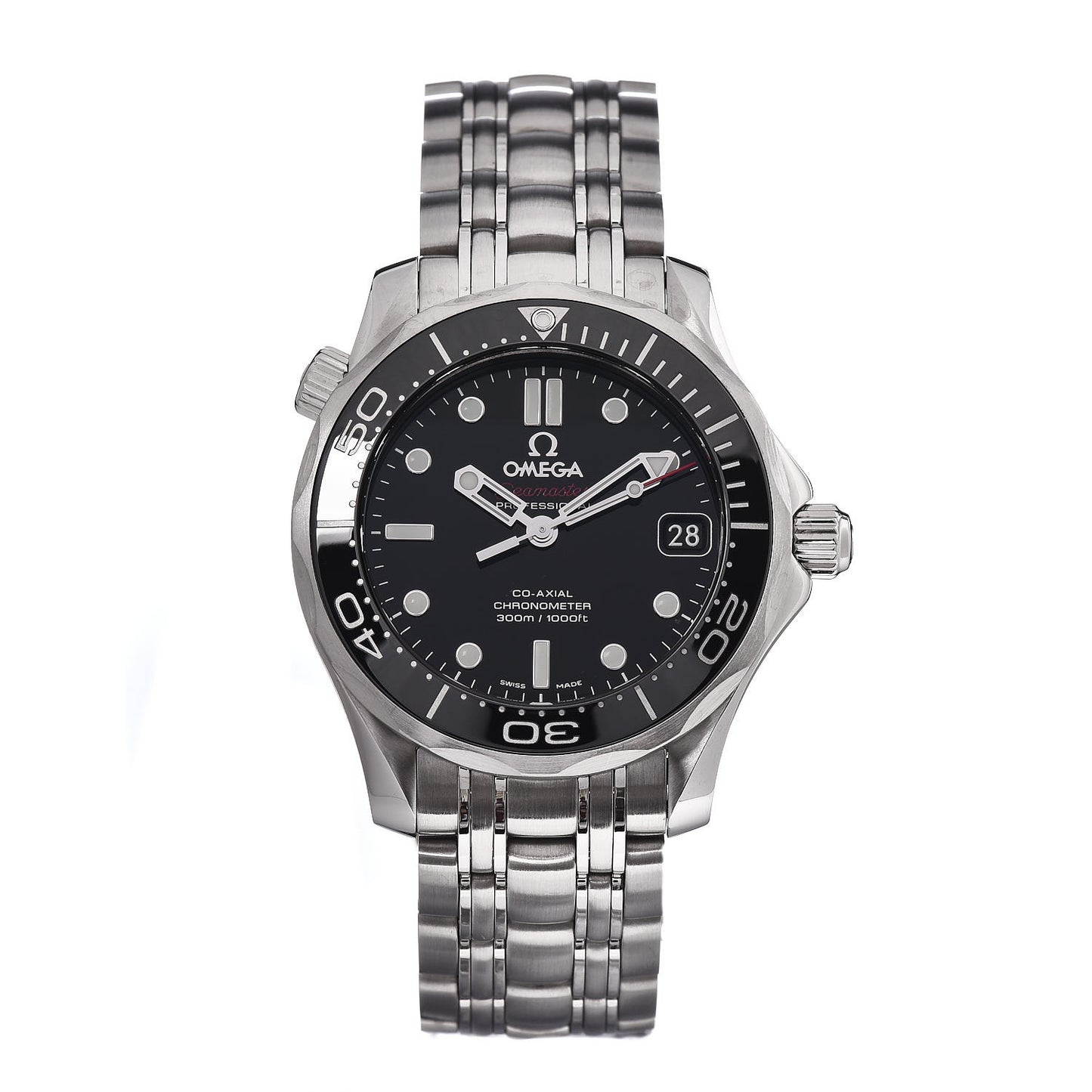 Stainless Steel 36mm Seamaster Co-Axial Automatic Watch Black 212.30.36.20.01.002