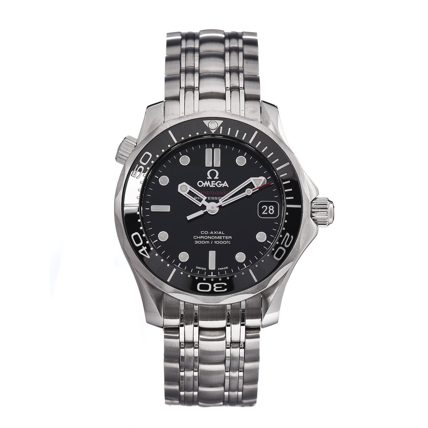 Omega Stainless Steel 36mm Seamaster Co-Axial Automatic Watch Black 212.30.36.20.01.002 1 of 8