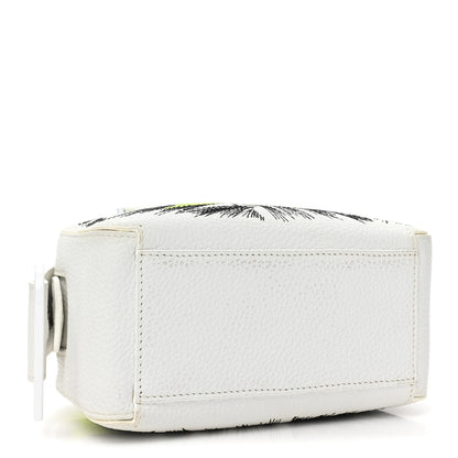 Delvaux Taurillon Soft Embroidered Mini Cool Box Satchel White Multicolor 4 of 12