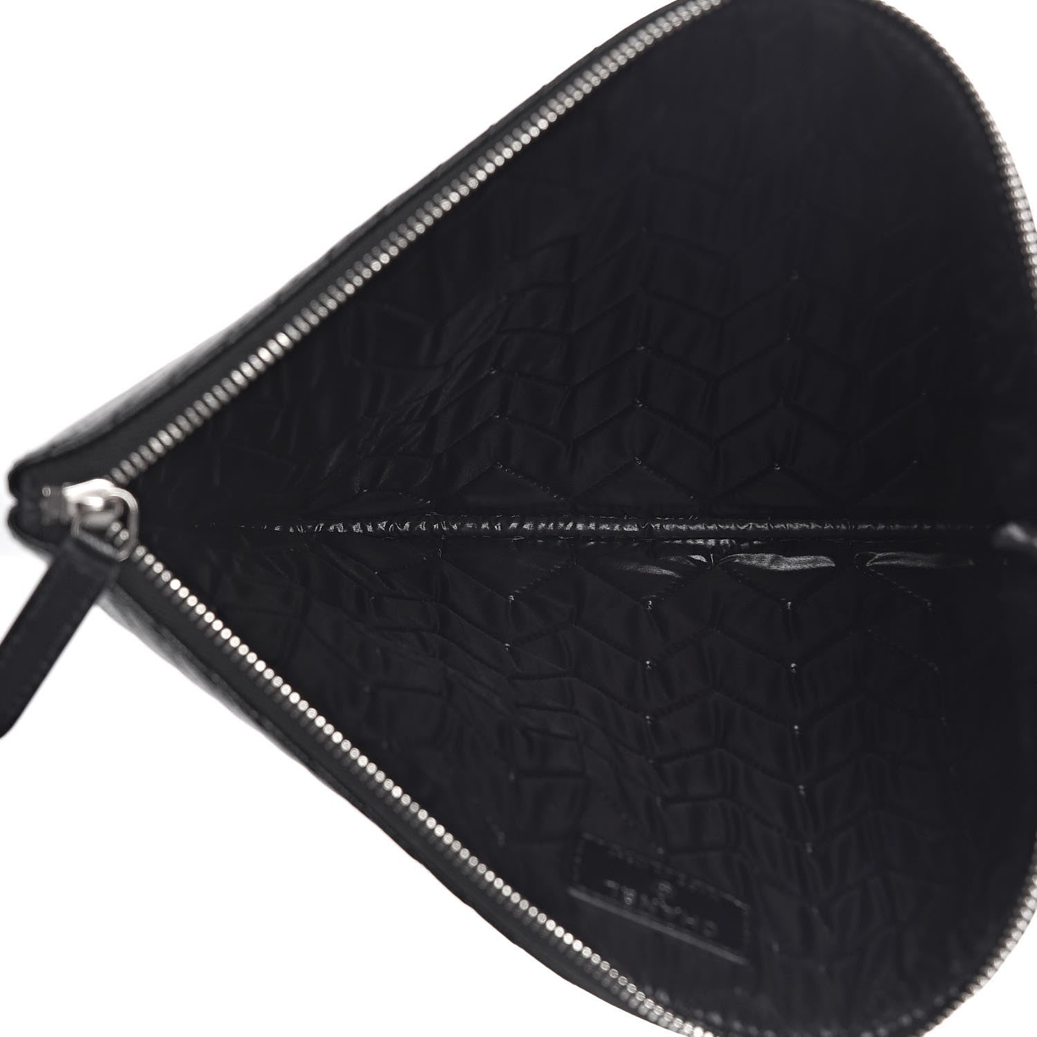 Chanel Caviar Chevron Quilted Medium Cosmetic Case Black 5 of 7