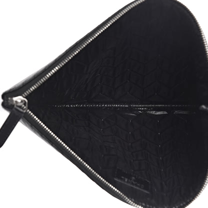 Chanel Caviar Chevron Quilted Medium Cosmetic Case Black 5 of 7