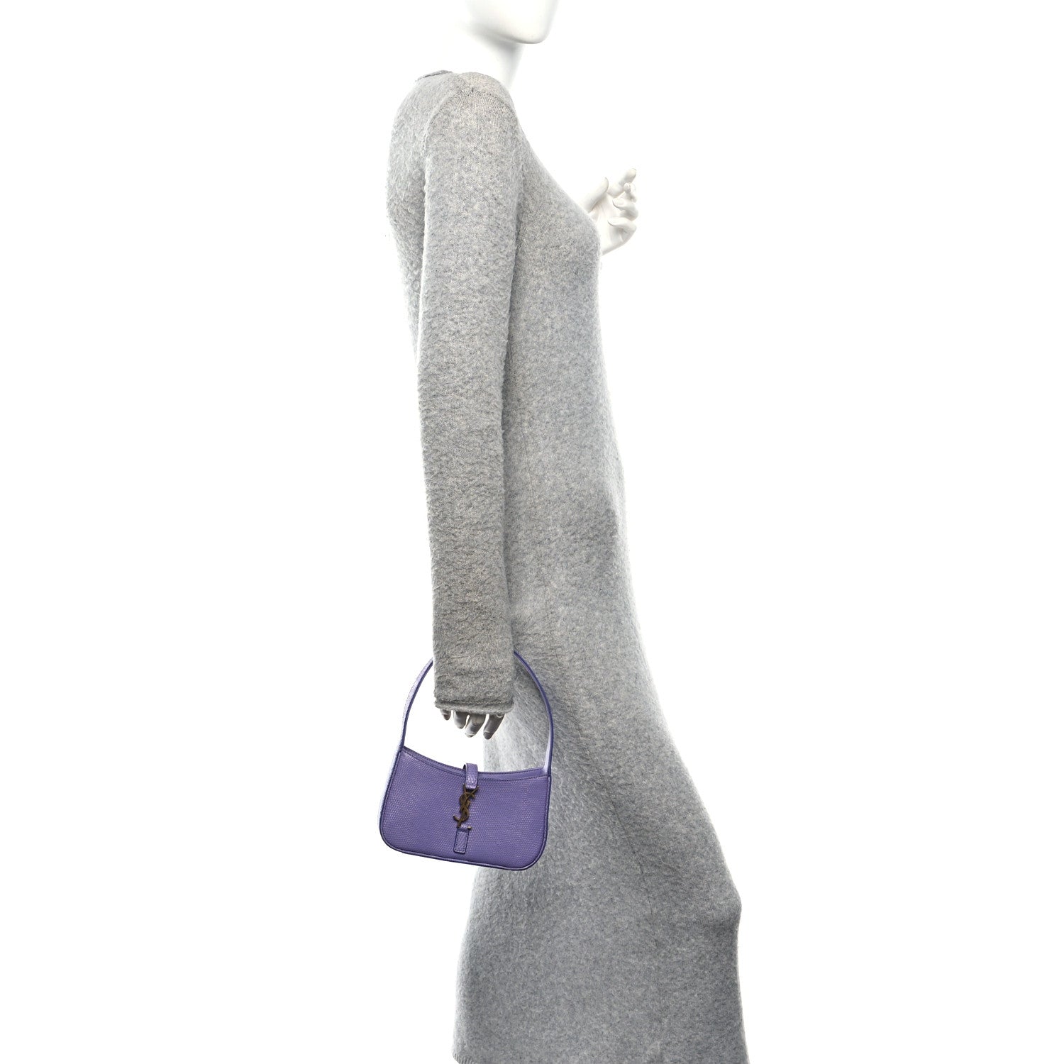 Saint Laurent Lizard Le 5 A 7 Mini Hobo Lilac 1881579 – FASHIONPHILE