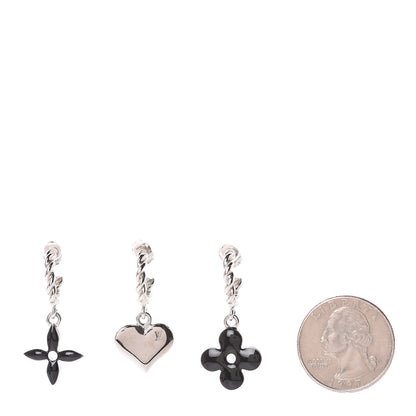 Louis Vuitton Sweet Monogram Earrings Set of 3 Black 2 of 3