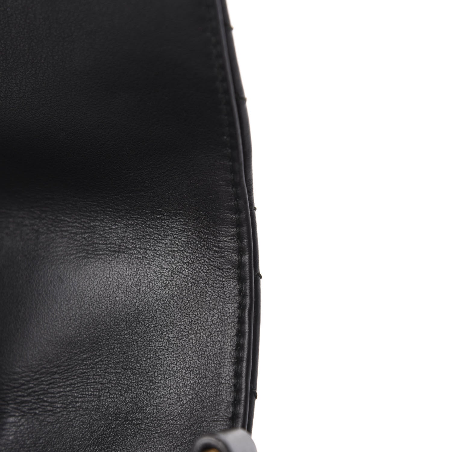 Gucci Calfskin Matelasse Medium GG Marmont Top Handle Shoulder Bag Black 9 of 14