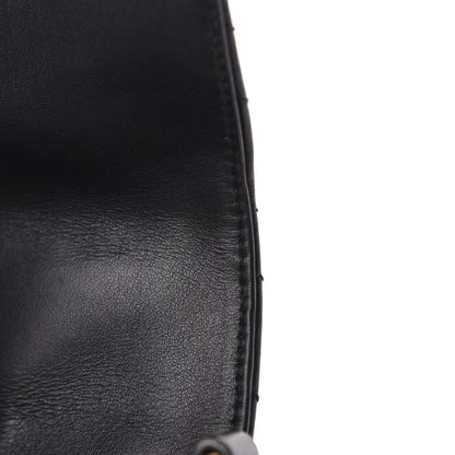 Gucci Calfskin Matelasse Medium GG Marmont Top Handle Shoulder Bag Black 9 of 14