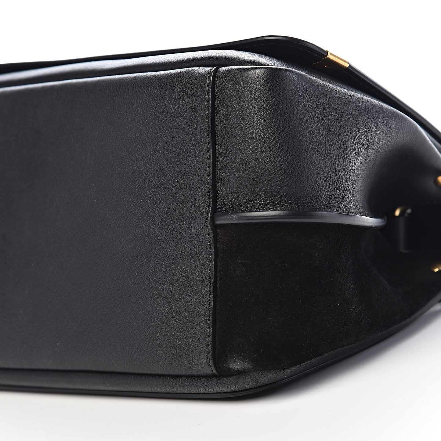 Smooth Calfskin Small Indy Shoulder Bag Black