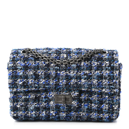 Chanel Tweed Quilted 2.55 Reissue Mini Flap Blue 1 of 11