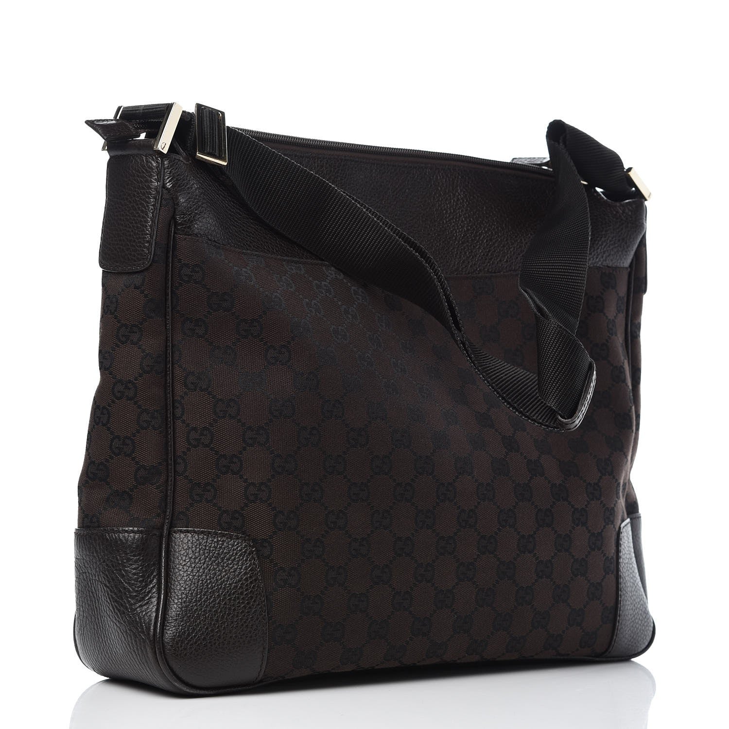 Gucci Monogram Large Messenger Bag Brown 3 of 11