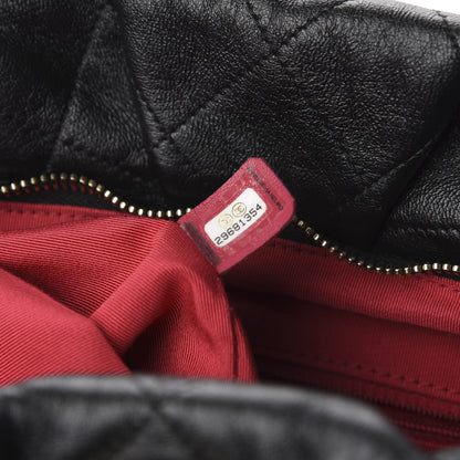 Chanel Calfskin Quilted Chain Around Tote Black 10 of 11