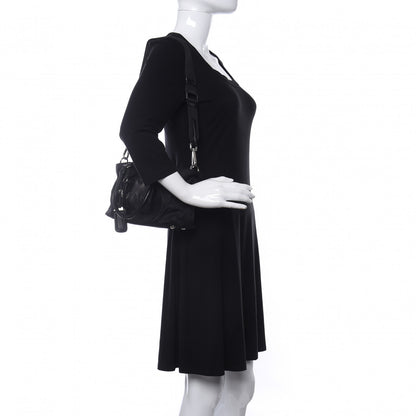 Prada Tessuto Nylon Spazzolato Logo Tote Black 2 of 9