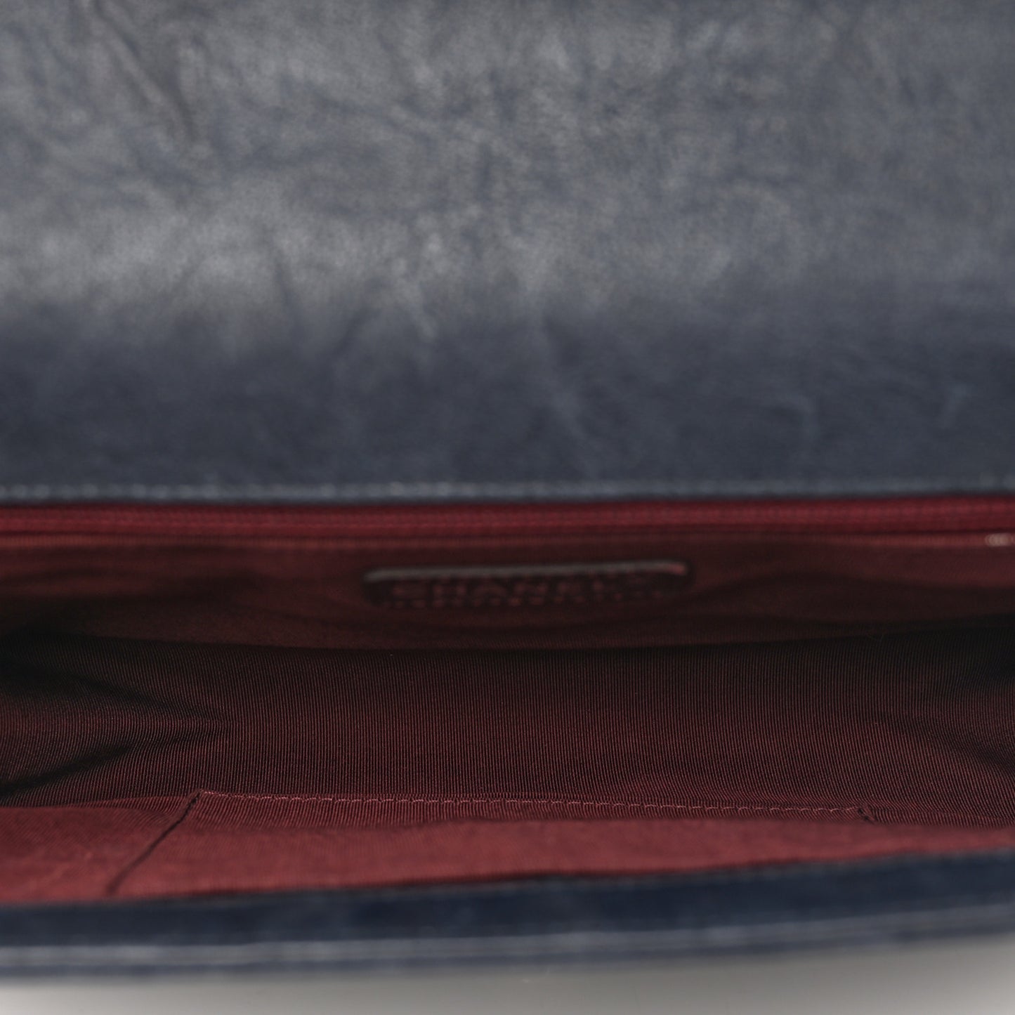 Crumpled Lambskin New Medium Studded Boy Flap Black