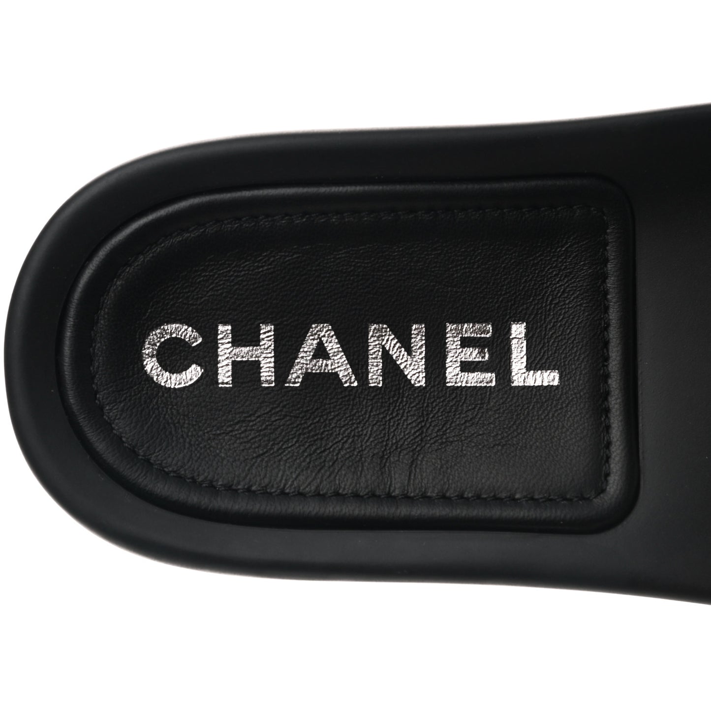 Lambskin Quilted CC Mules Sandals 40 Black