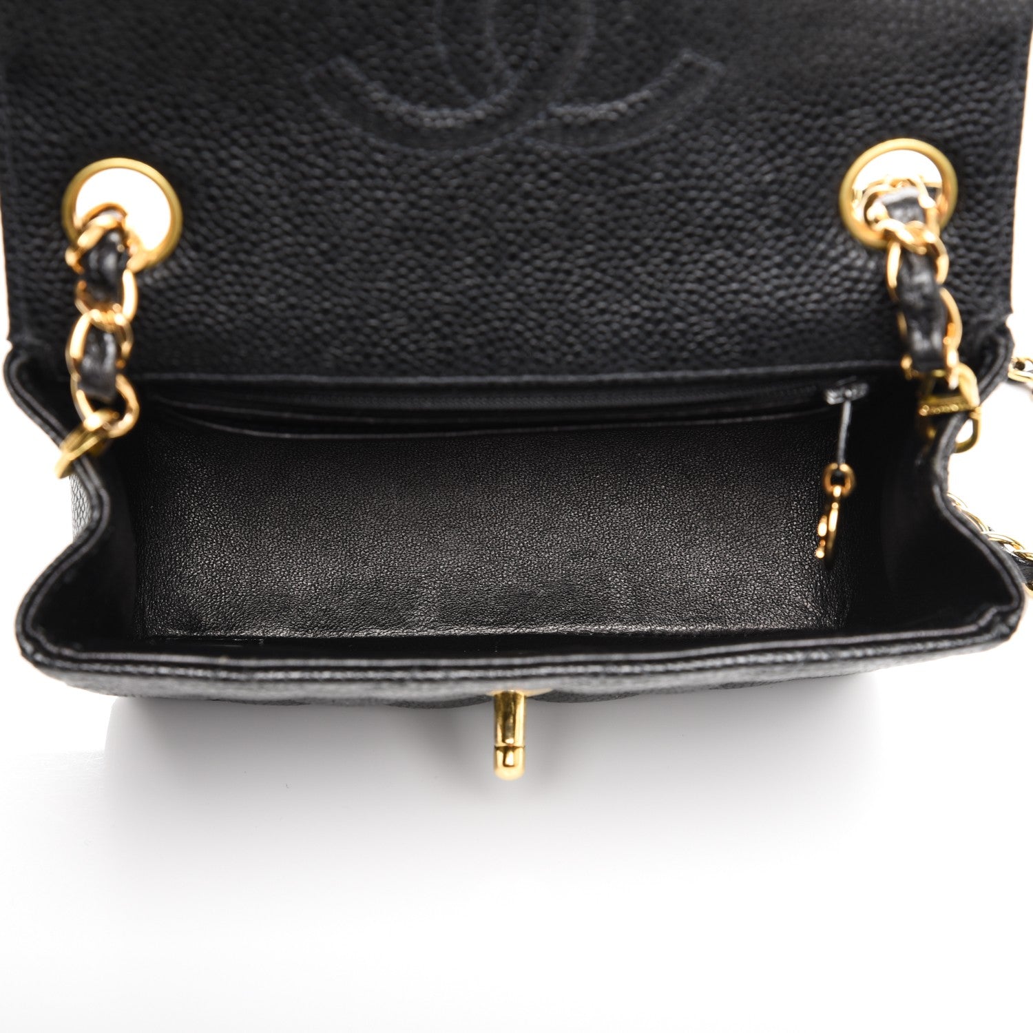 Chanel Caviar Quilted Mini Square Flap Black 5 of 7