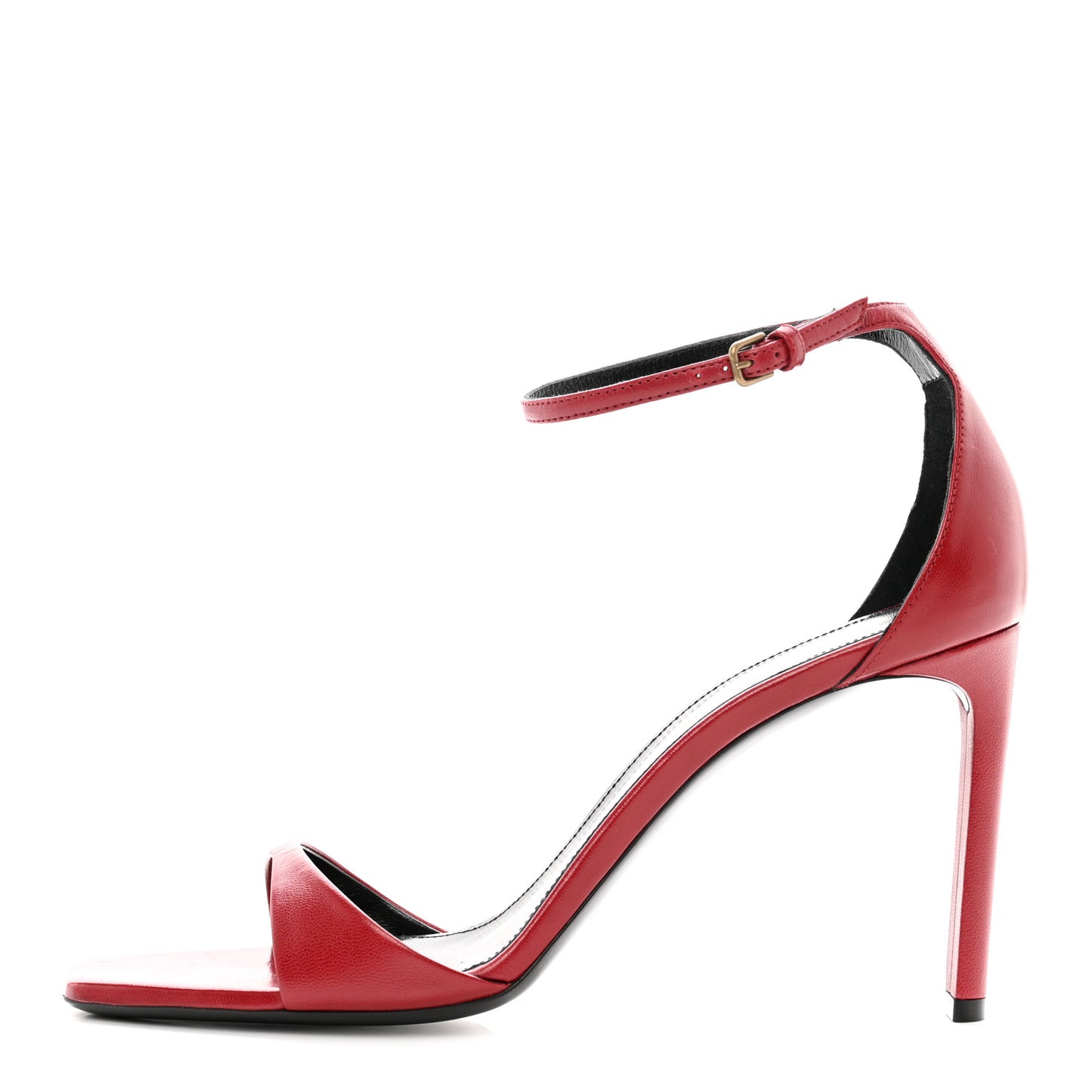 Smooth Calfskin Bea 90 Ankle Strap Sandals 38 Opyum 38 Red