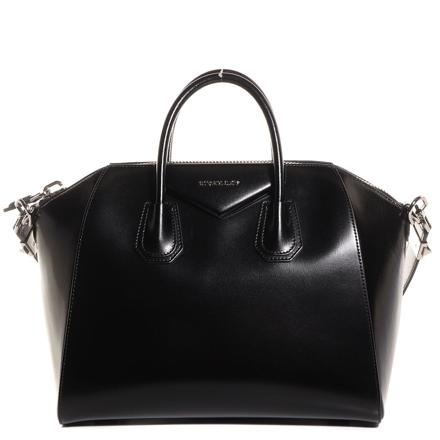 Givenchy Shiny Lord Calfskin Medium Antigona Black 1 of 13