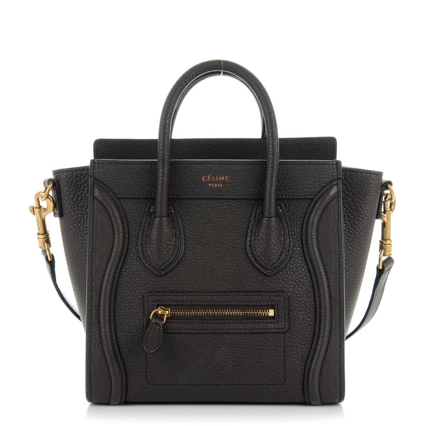 Goatskin Nano Luggage Dark Taupe