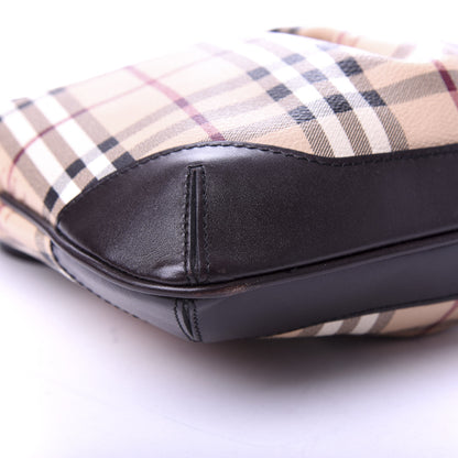 Burberry Haymarket Check Hartham Crossbody Chocolate 8 of 9
