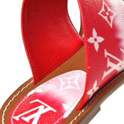Louis Vuitton Monogram Escale Palma Sandals 38.5 Rouge 14 of 14