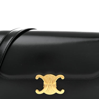 Celine Shiny Calfskin Medium Triomphe Black 10 of 17