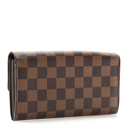Louis Vuitton Damier Ebene Sarah Wallet 3 of 11