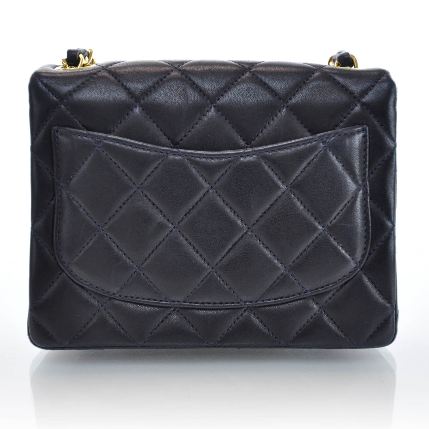 Lambskin Mini Flap Navy