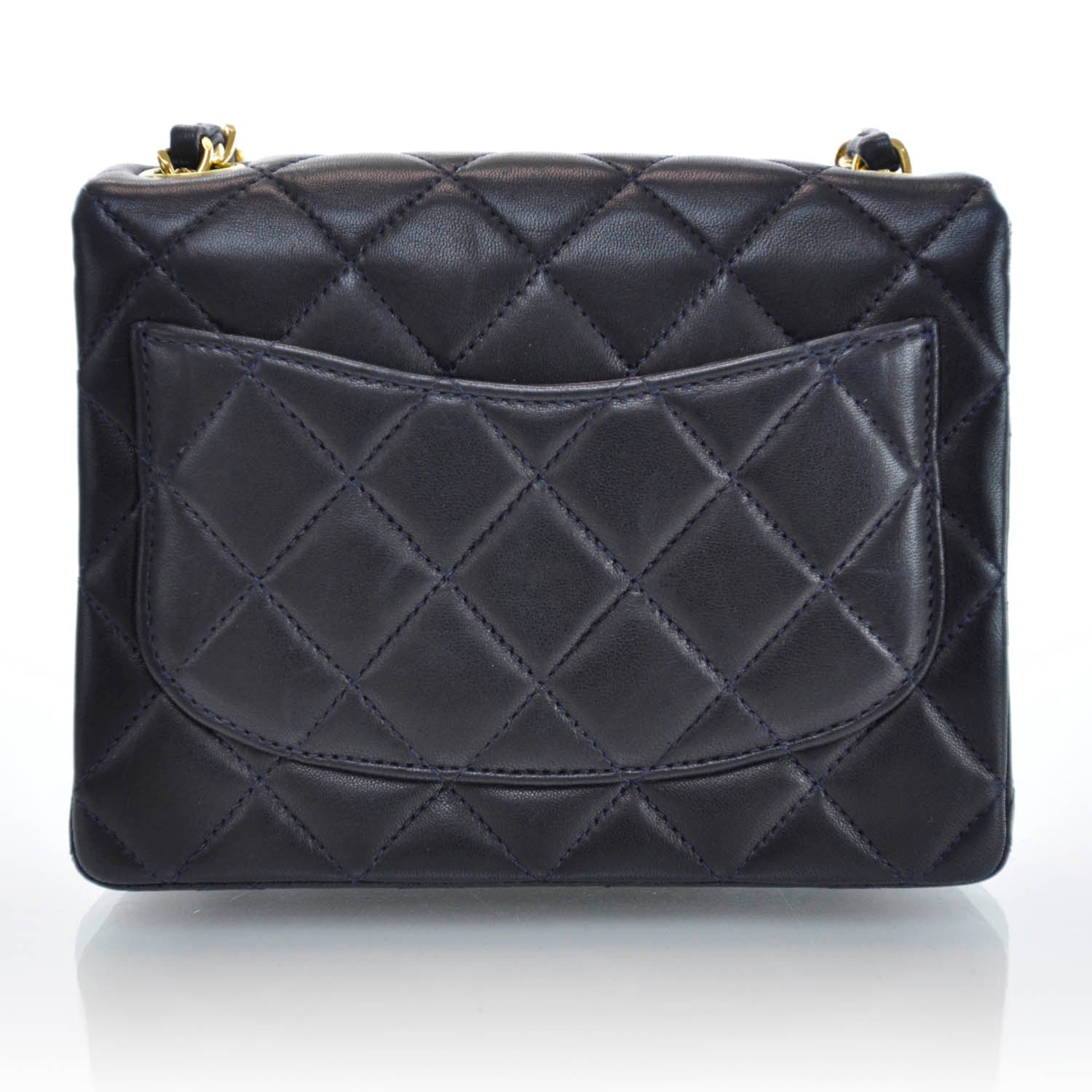 Chanel Lambskin Mini Flap Navy 3 of 10