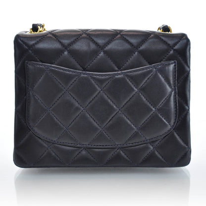 Chanel Lambskin Mini Flap Navy 3 of 10