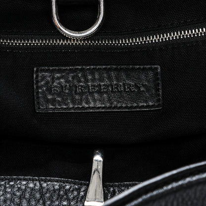 Burberry Calfskin Studded Medium Susanna Hobo Black 6 of 9