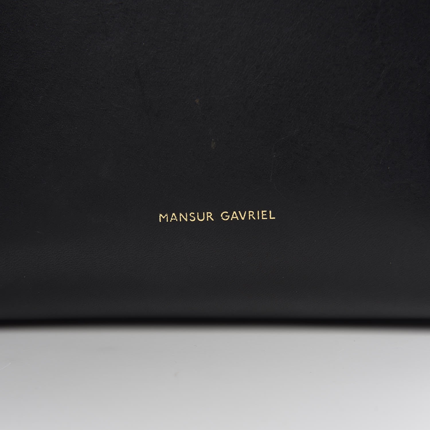 Mansur Gavriel Vegetable Tanned Calfskin Mini Bucket Bag Black Flamma 20 of 21