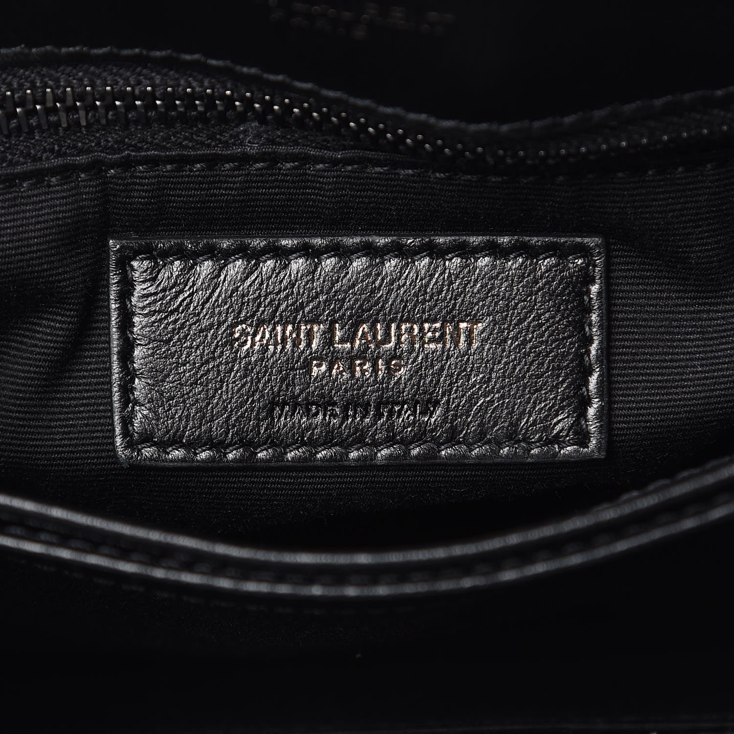 Saint Laurent Calfskin Y Quilted Monogram Toy Loulou Crossbody Bag Black 6 of 10