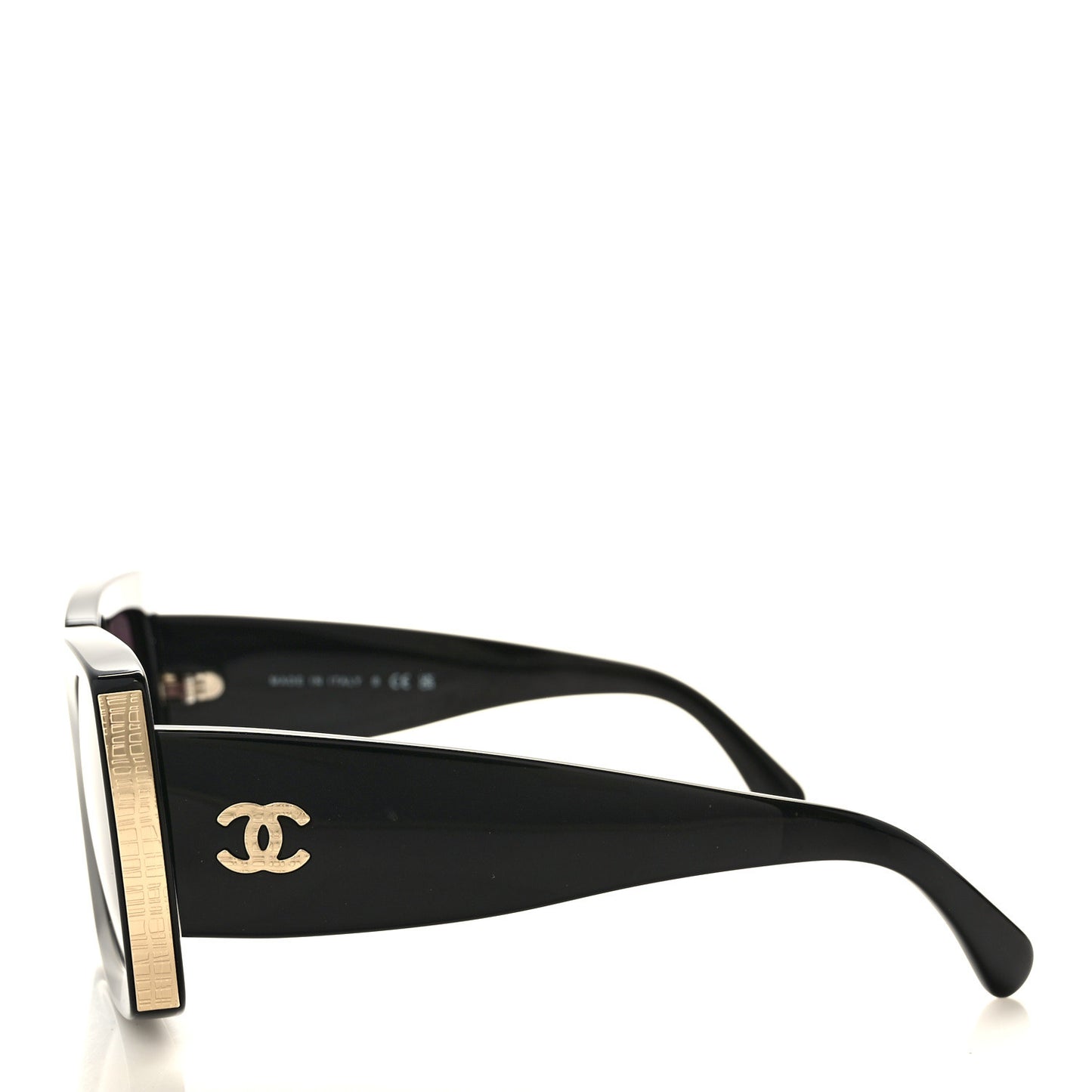 Acetate Rectangle Sunglasses 5435 Black