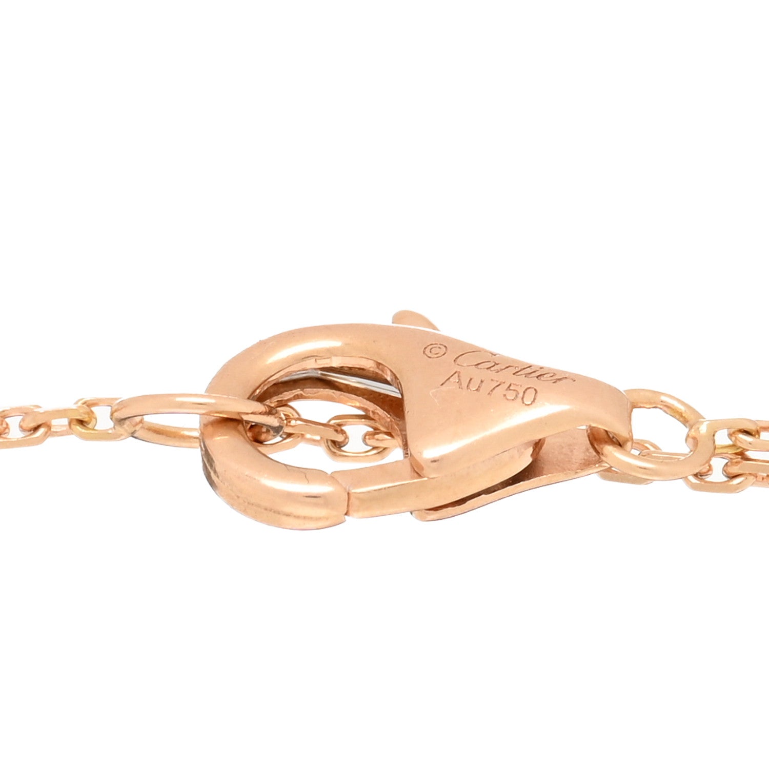 Cartier 18K Pink Yellow White Gold Trinity Bracelet 3 of 4