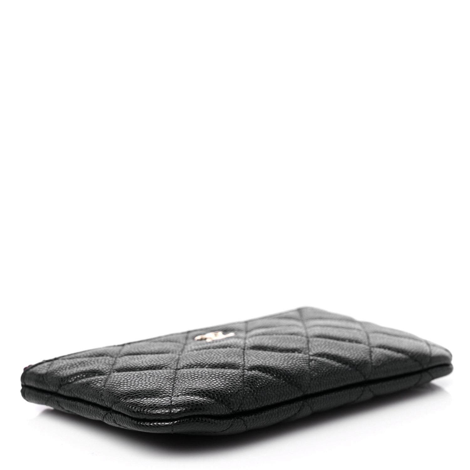 Chanel Lambskin Quilted Small Cosmetic Case Black 5 of 8