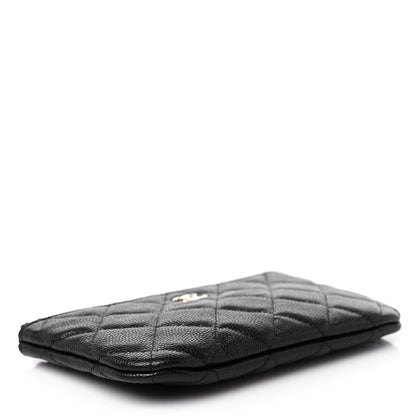 Chanel Lambskin Quilted Small Cosmetic Case Black 5 of 8