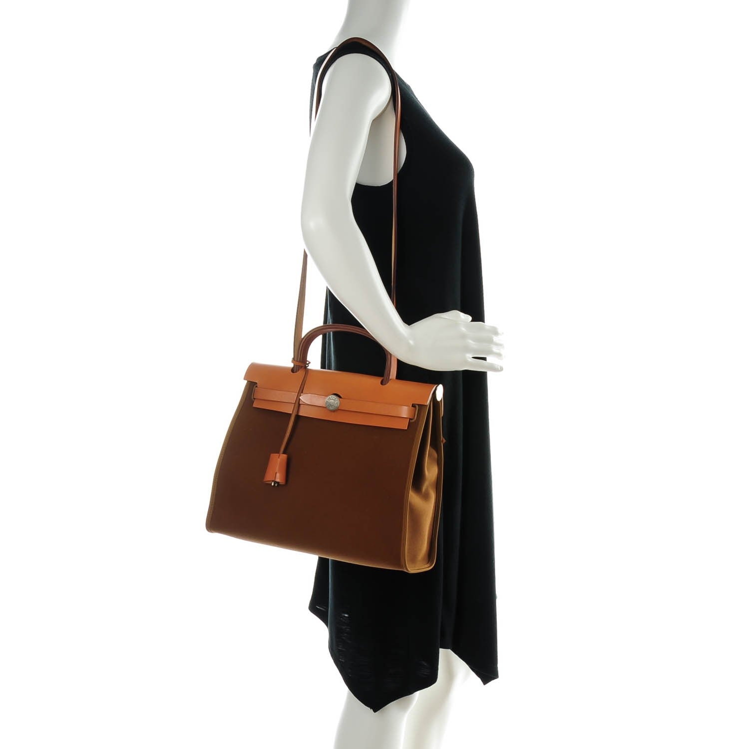 Hermes Toile Vache Hunter Herbag Zip 31 PM Alezan 3 of 8