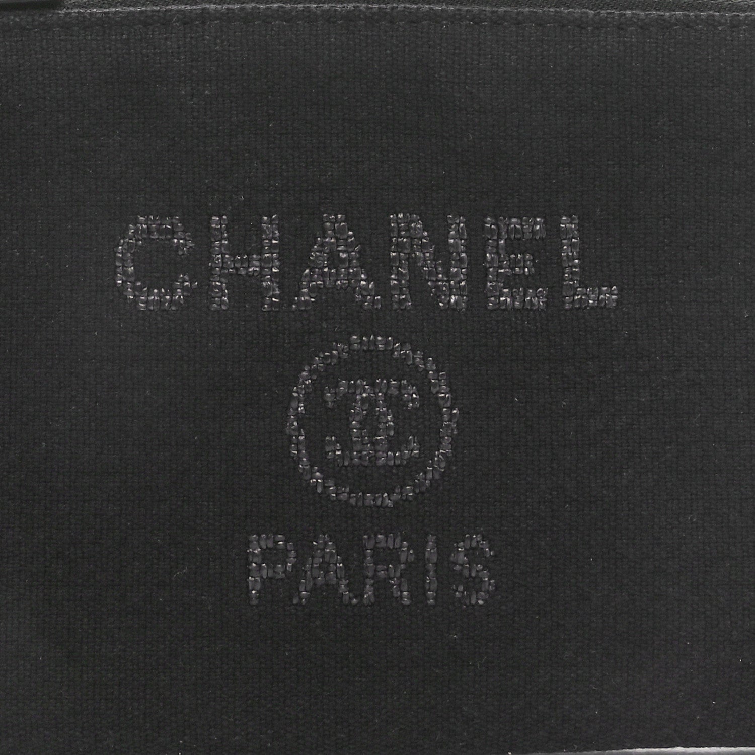 Chanel Mixed Fibers Small Deauville Pouch Black 6 of 8
