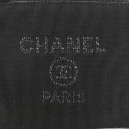 Chanel Mixed Fibers Small Deauville Pouch Black 6 of 8