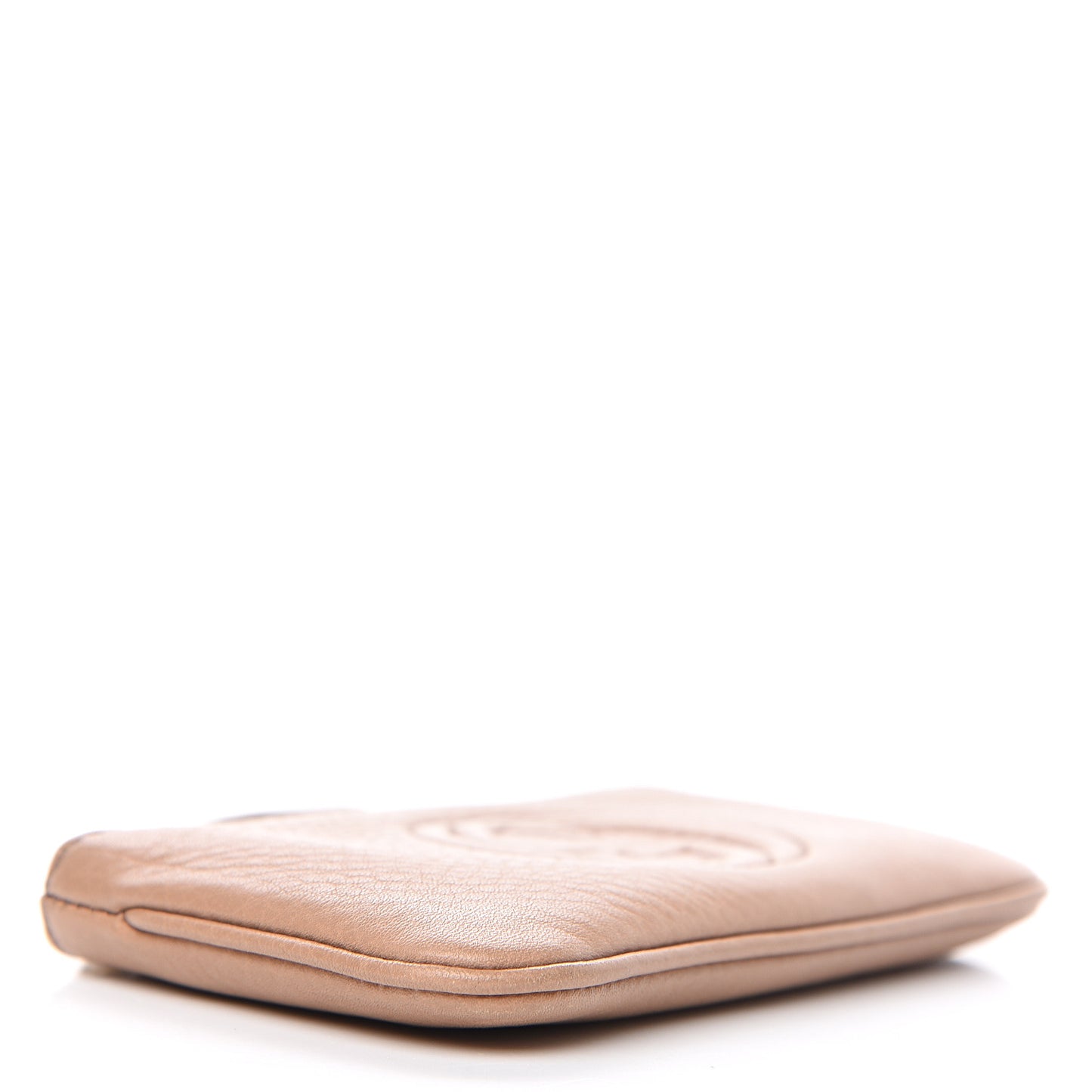 Pebbled Calfskin Soho Key Case Camelia
