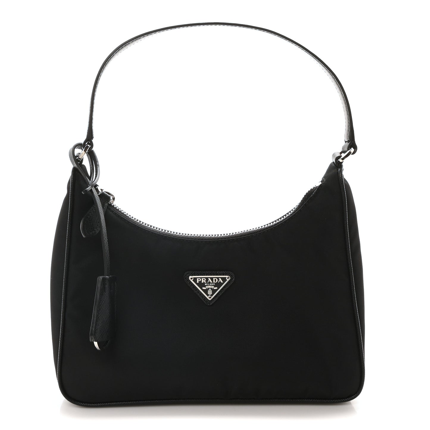 Tessuto Nylon Saffiano Mini Re-Edition 2005 Bag Black