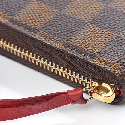 Louis Vuitton Damier Ebene Clemence Wallet Cherry 8 of 11
